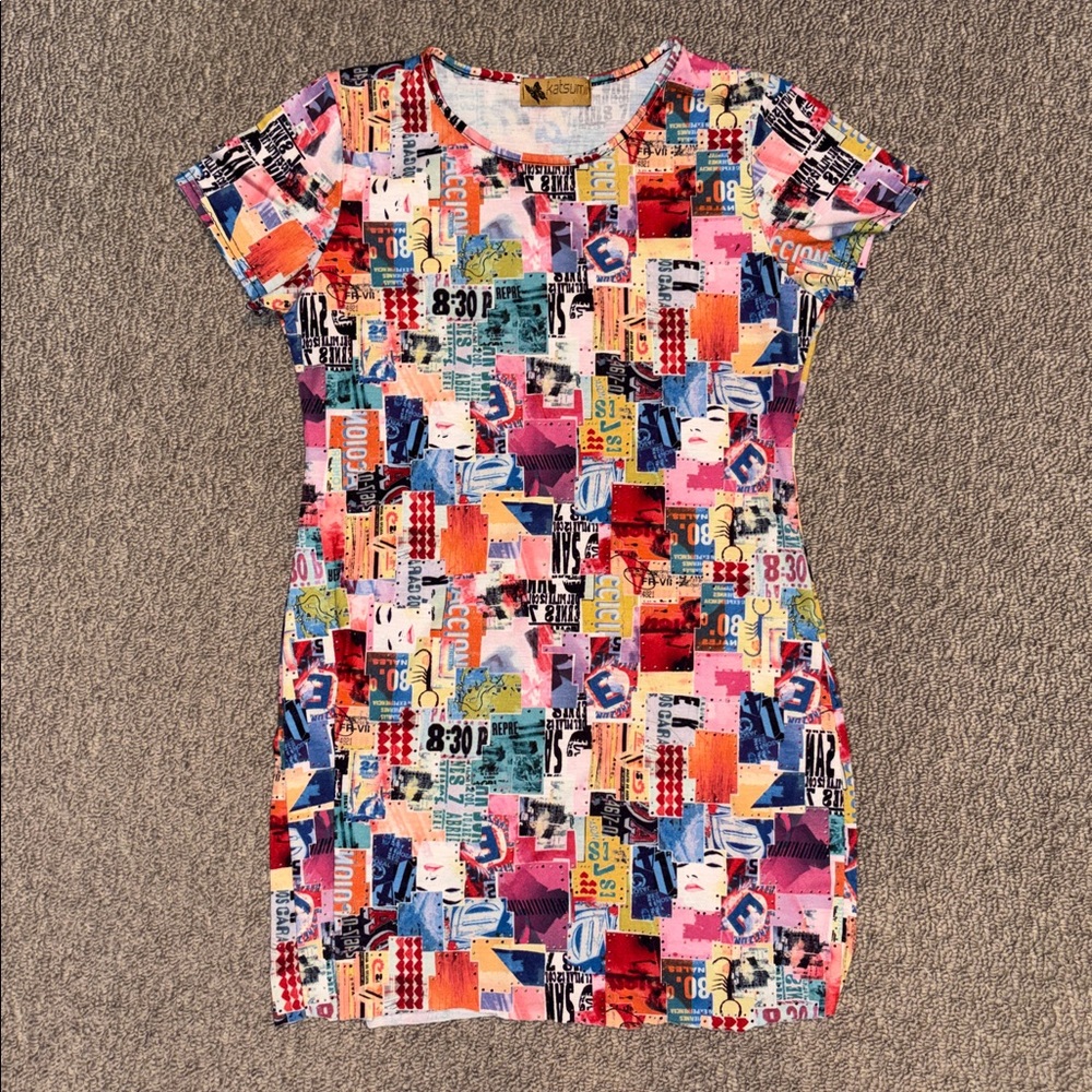 Katsumi Colourful Streetwear Dress